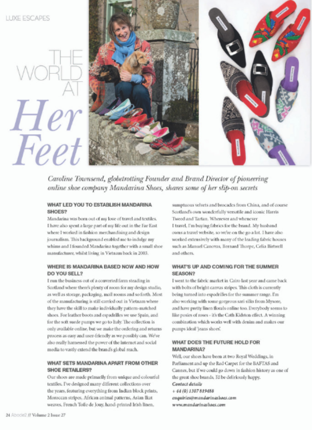 Interview with Mandarina Shoes founder, Caroline Townsend