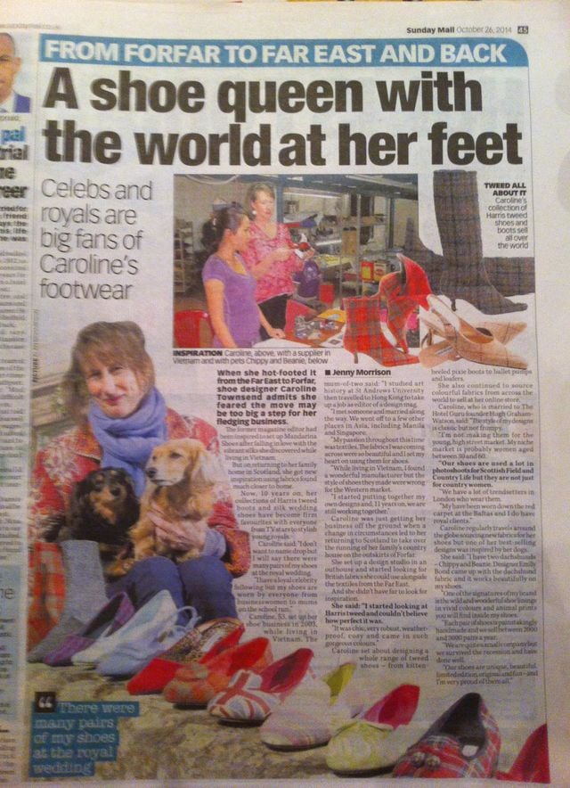 Mail on Sunday - Mandarina Shoes in the media