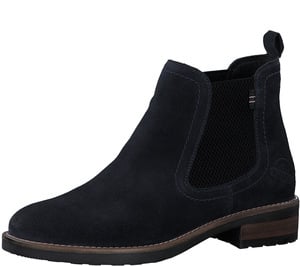 blue suede ankle boots