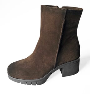 brown suede women's ankle boots